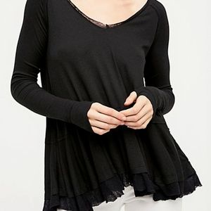 Free People We The Free Tangerine Tee Black Top S